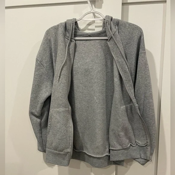 Basic grey zip up - Picture 3 of 3